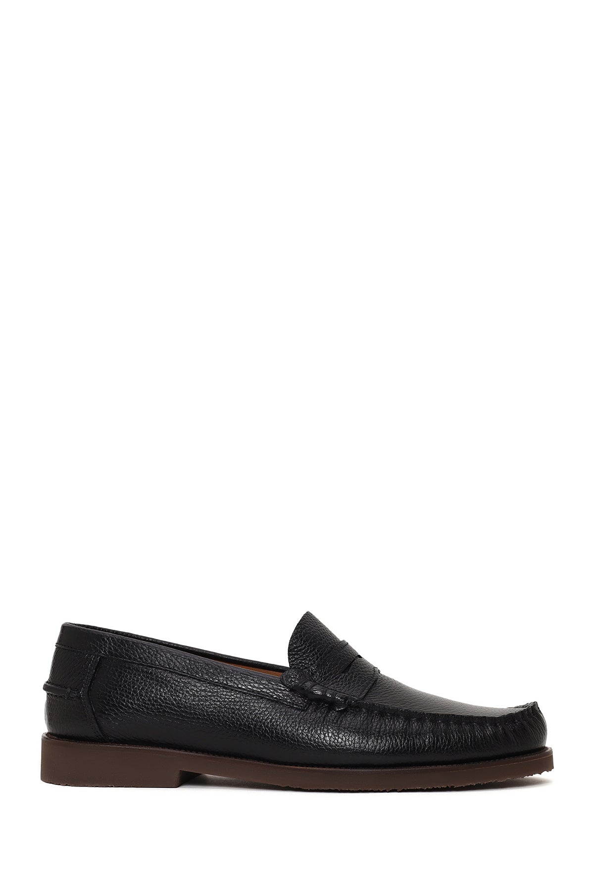 Erkek Siyah Deri Casual Loafer 26SFD6033FT | Derimod