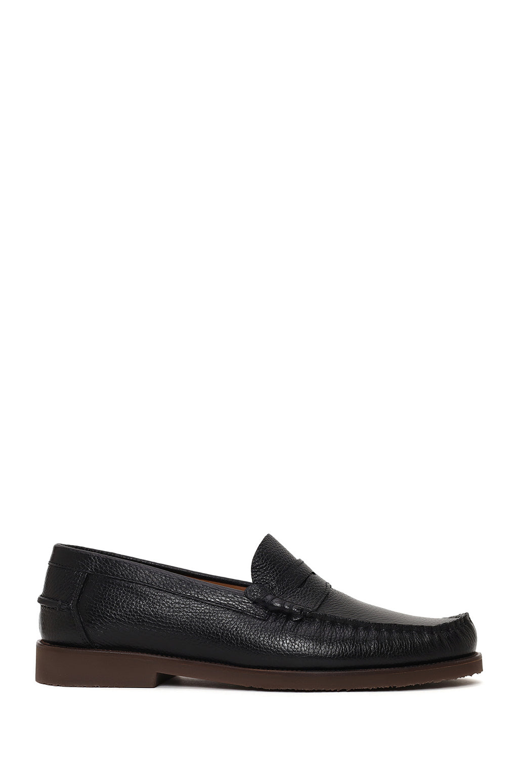 Erkek Siyah Deri Casual Loafer