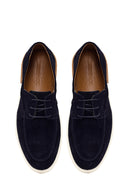 Erkek Lacivert Bağcıklı Süet Deri Casual Ayakkabı | Derimod