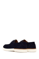 Erkek Lacivert Bağcıklı Süet Deri Casual Ayakkabı | Derimod