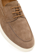 Erkek Bej Bağcıklı Süet Deri Casual Ayakkabı | Derimod