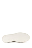 Male Beige Lace-Up Thick-Soled Suede Leather Sneaker | Derimod