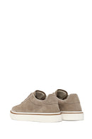 Male Beige Lace-Up Thick-Soled Suede Leather Sneaker | Derimod