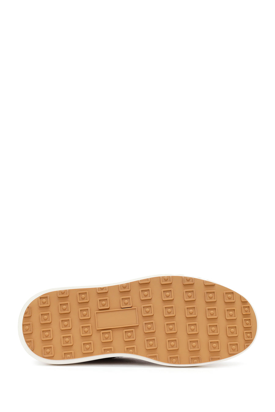 Erkek Bej Bağcıklı Kalın Tabanlı Süet Deri Sneaker