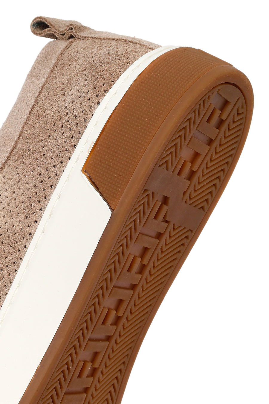Erkek Bej Bağcıklı Süet Deri Sneaker