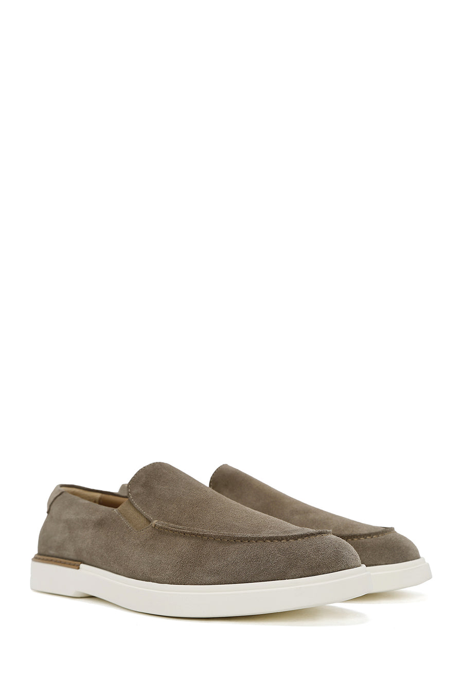 Men's Beige Suede Leather Loafer