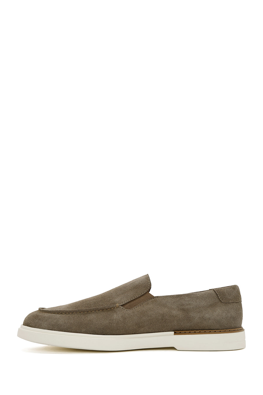 Men's Beige Suede Leather Loafer