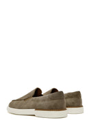 Men's Beige Suede Leather Loafer | Derimod