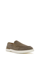 Men's Beige Suede Leather Loafer | Derimod