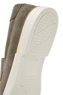 Men's Beige Suede Leather Loafer | Derimod