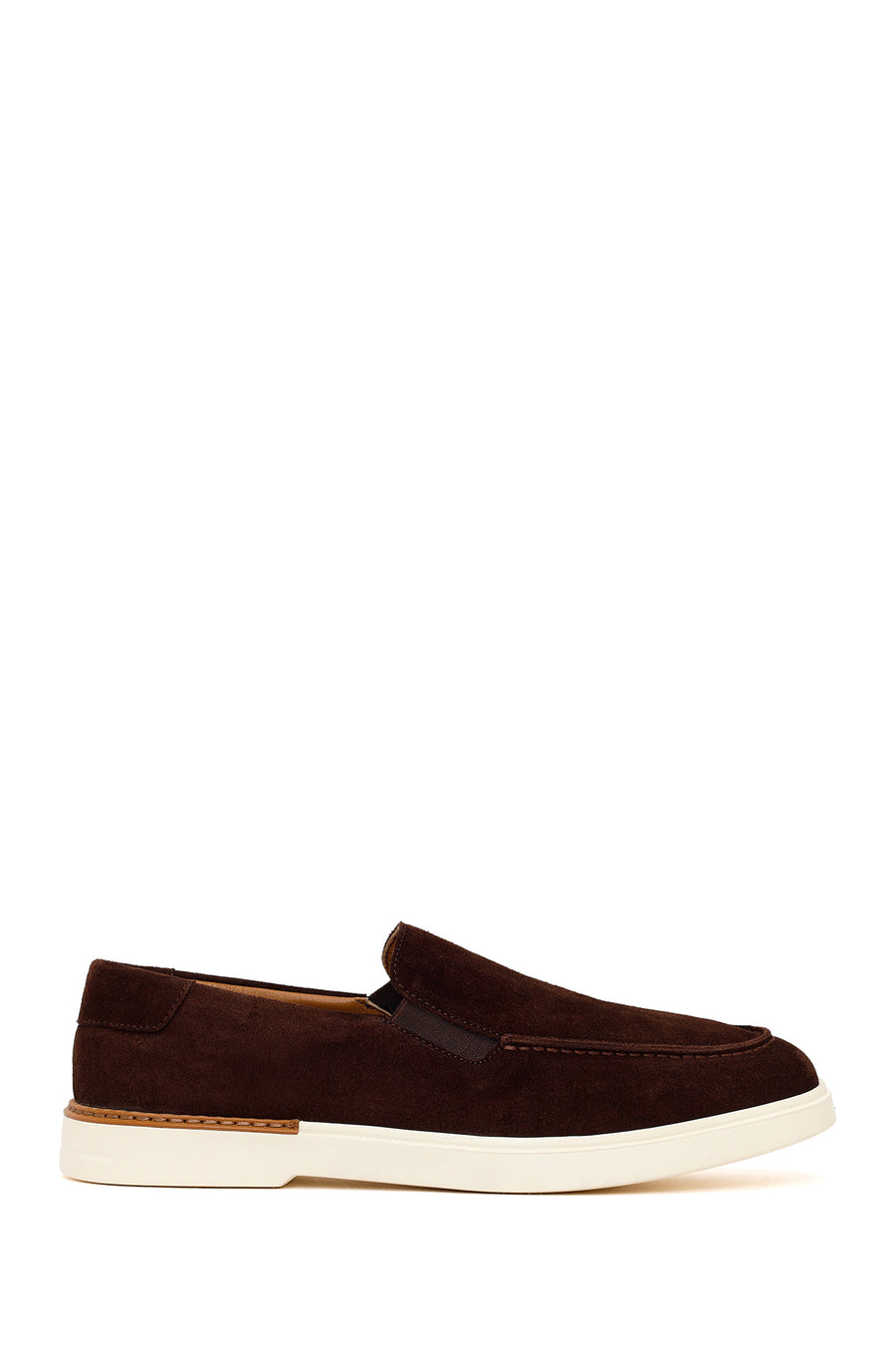 Men's Brown Suede Leather Loafer 26SFD612210 | Derimod