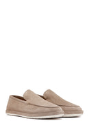 Men's Beige Suede Leather Loafer | Derimod