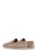 Men's Beige Suede Leather Loafer | Derimod