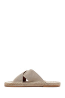 Erkek Bej Süet Deri Terlik | Derimod