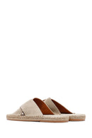 Erkek Bej Süet Deri Terlik | Derimod