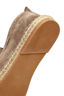 Men's Mink Suede Leather Espadrille | Derimod