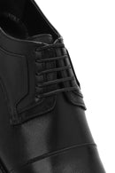 Erkek Siyah Bağcıklı Deri Klasik Ayakkabı | Derimod