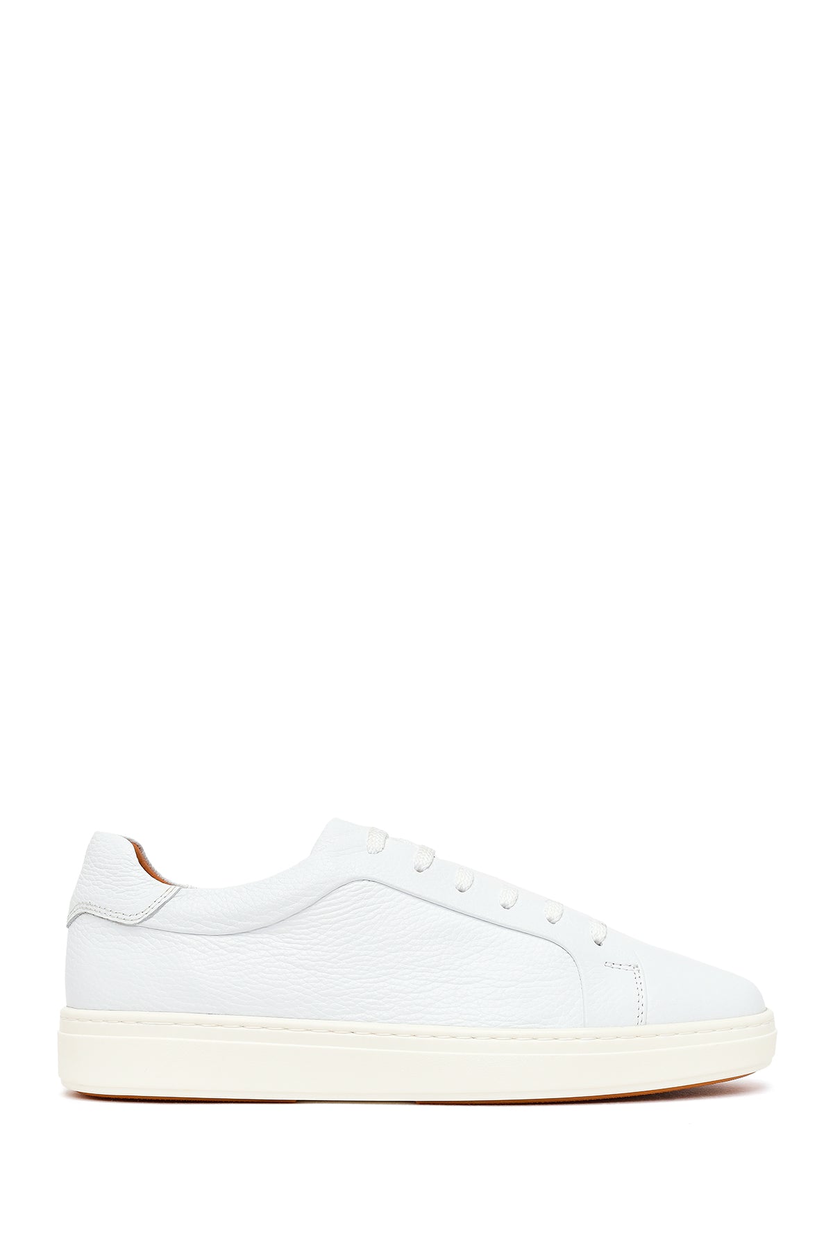 Erkek Beyaz Bağcıklı Deri Sneaker 26SFD6205FT | Derimod