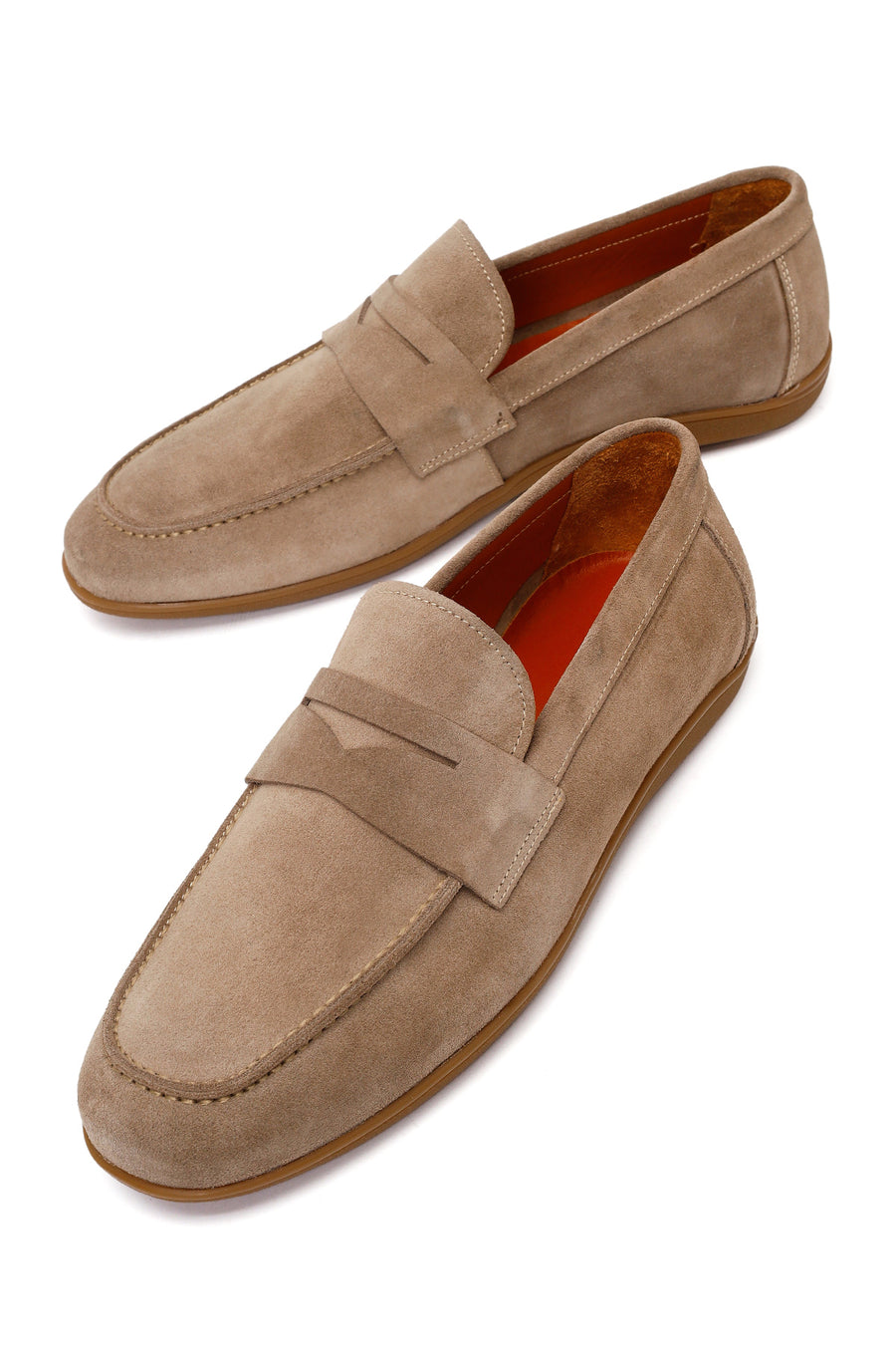Male Beige Suede Loafer