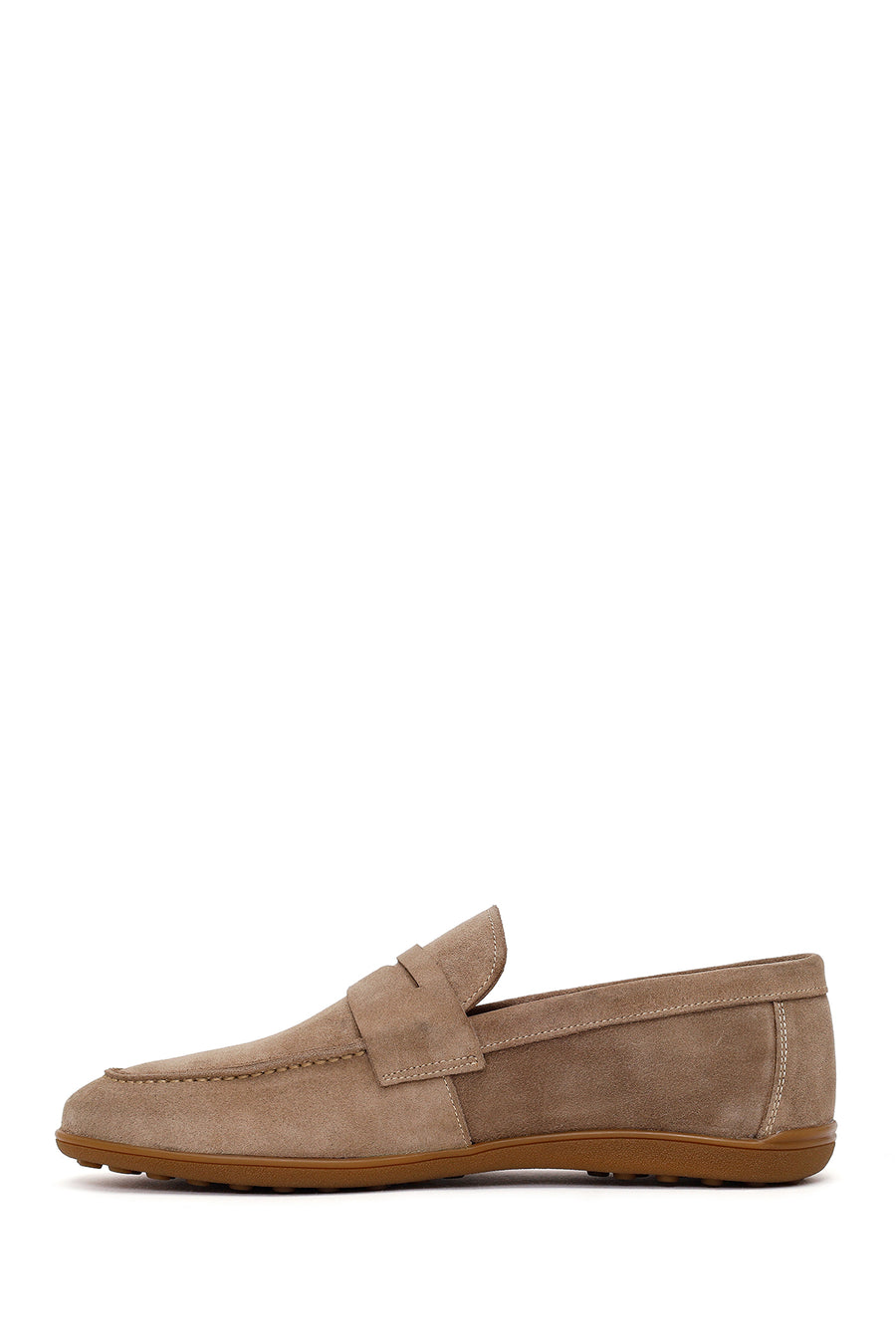 Male Beige Suede Loafer
