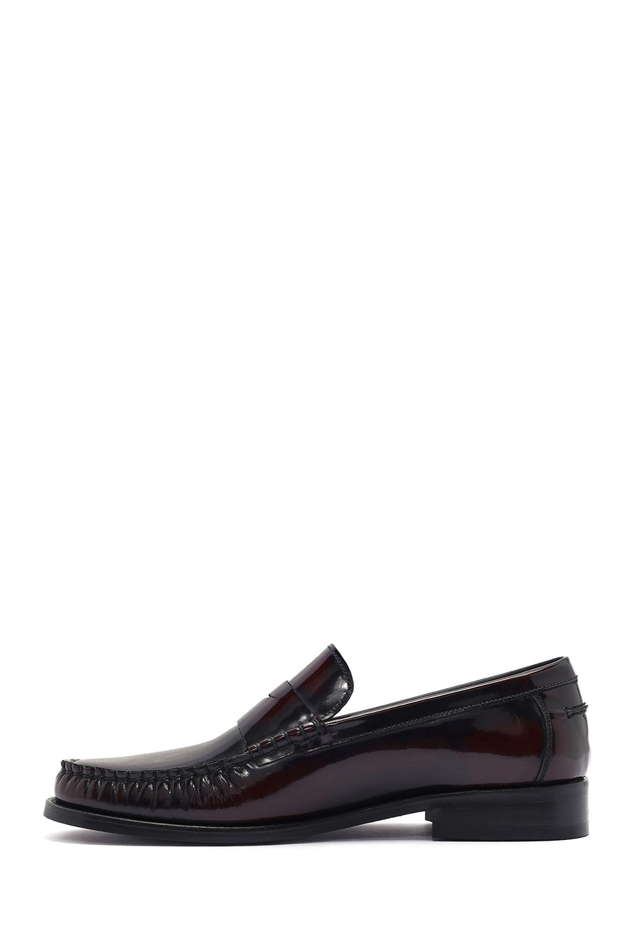 Erkek Bordo Deri Klasik Loafer