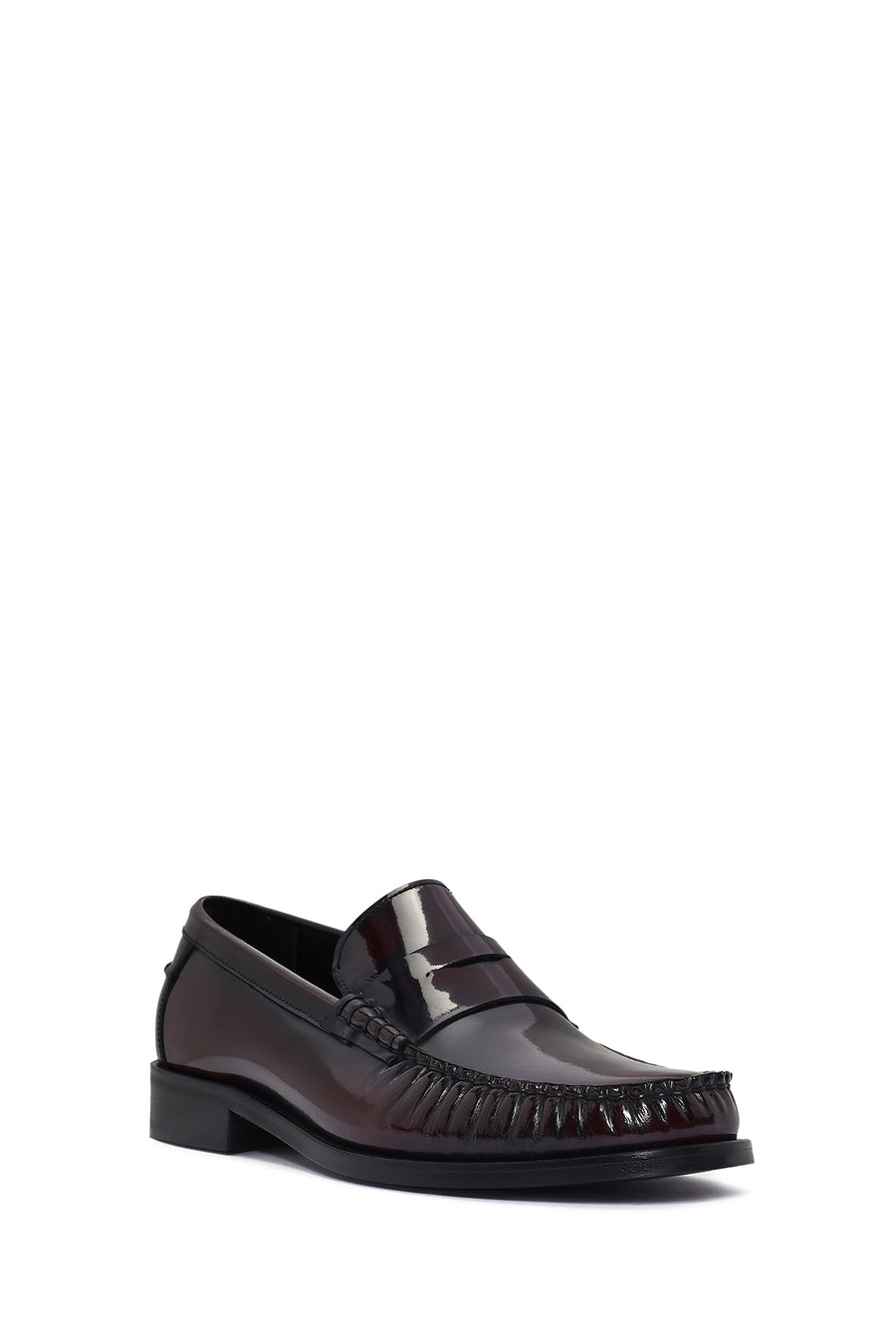 Erkek Bordo Deri Klasik Loafer