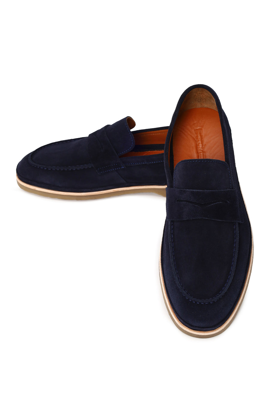 Male Navy Suede Loafer