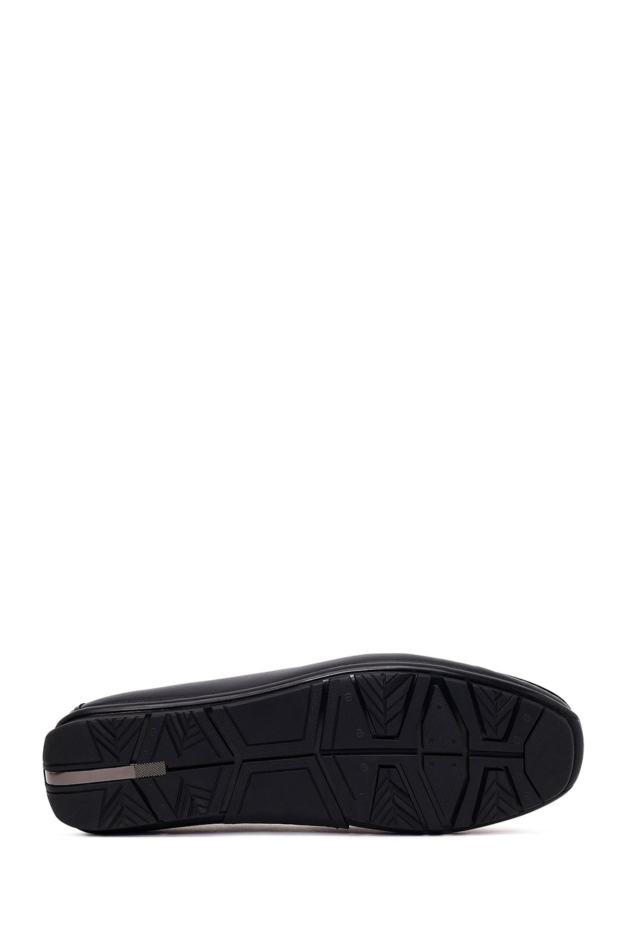 Male Black Buckled Leather Loafer