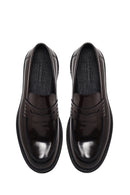 Erkek Bordo Kalın Tabanlı Deri Loafer | Derimod