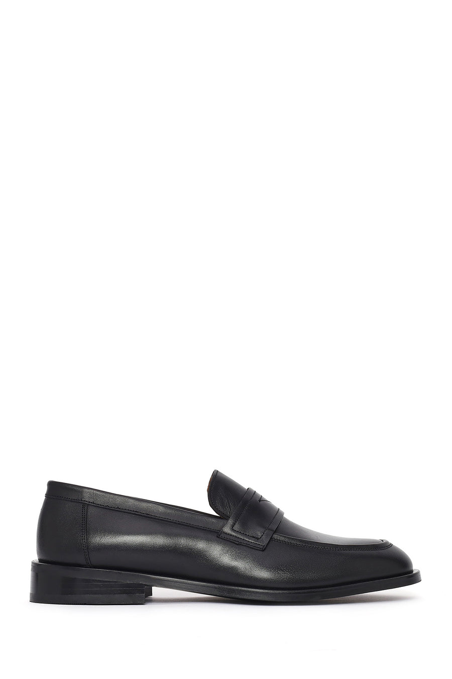 Erkek Siyah Deri Klasik Loafer 26SFD622418 | Derimod