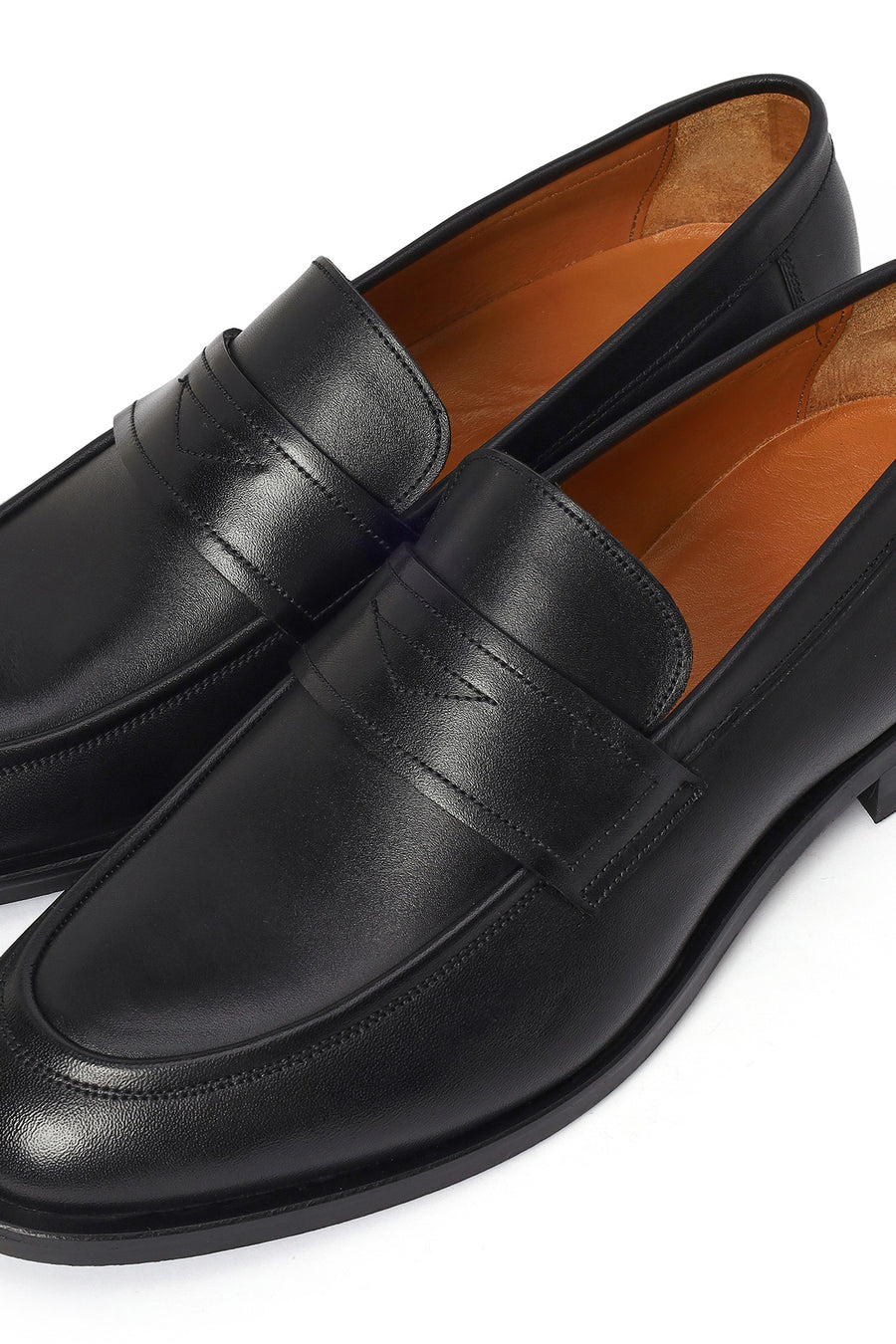 Erkek Siyah Deri Klasik Loafer