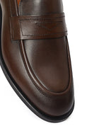 Erkek Kahverengi Deri Klasik Loafer | Derimod