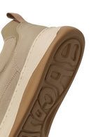 Male Beige Lace-Up Thick-Soled Fabric Sneaker | Derimod