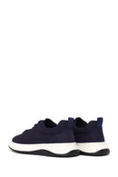 Erkek Lacivert Bağcıklı Kalın Tabanlı Kumaş Sneaker | Derimod