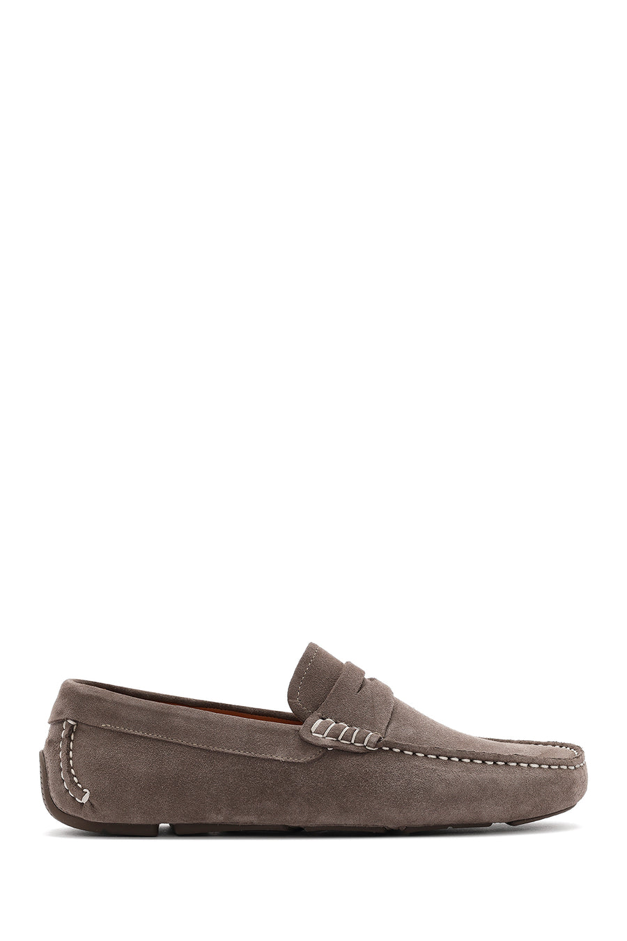 Erkek Vizon Süet Deri Loafer 26SFD630310 | Derimod