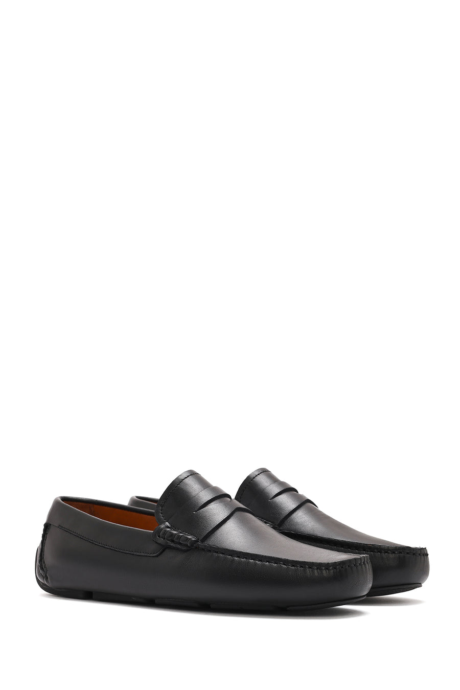 Men's Black Casual Leather Loafer