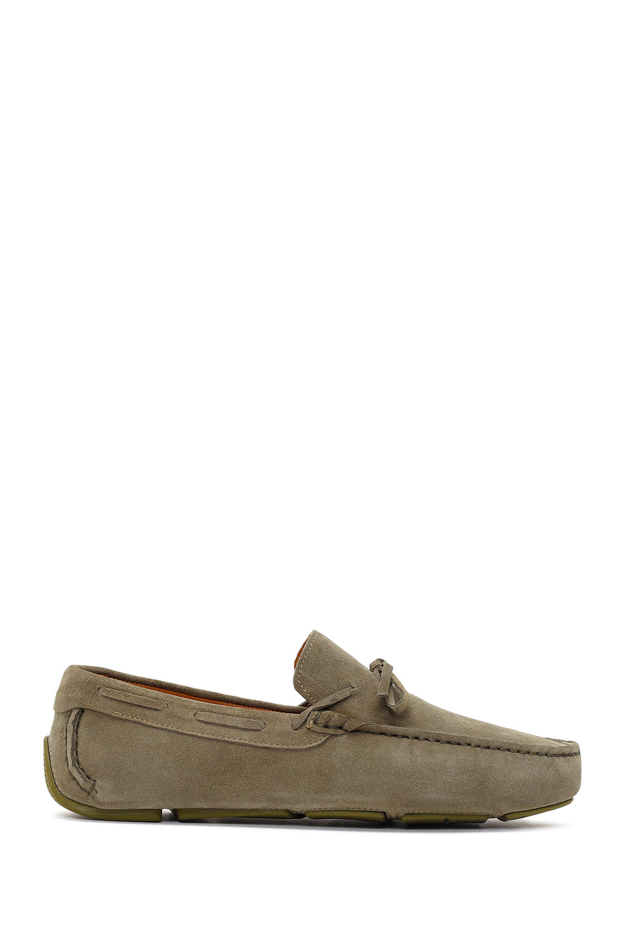 Erkek Yeşil Süet Deri Loafer 26SFD630410 | Derimod