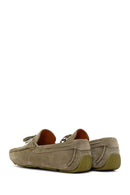 Erkek Yeşil Süet Deri Loafer | Derimod