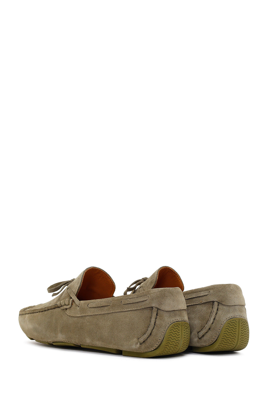 Erkek Yeşil Süet Deri Loafer