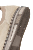 Erkek Bej Bağcıklı Kalın Tabanlı Süet Deri Sneaker | Derimod