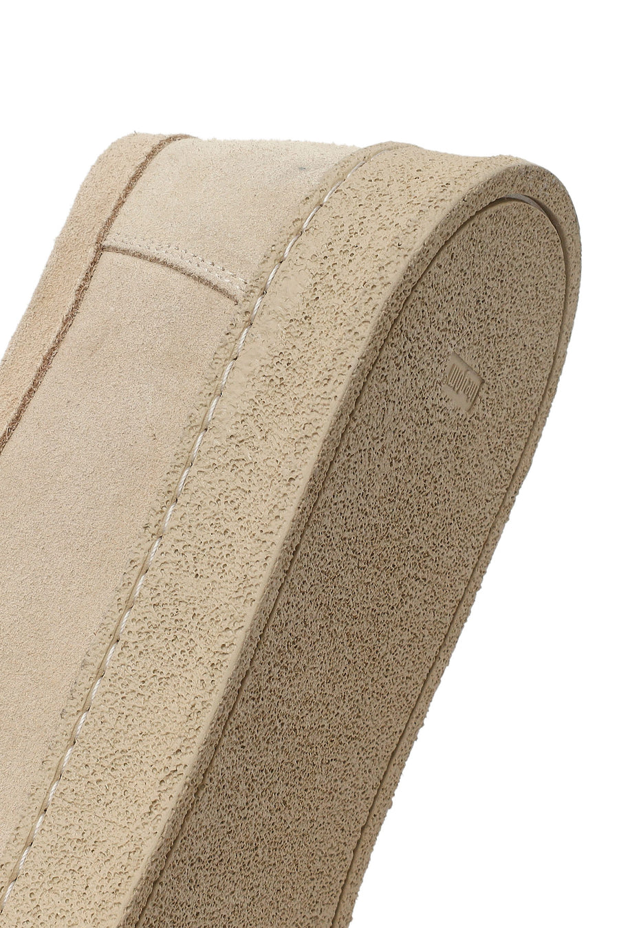 Men's Beige Lace-Up Chunky Sole Suede Leather Casual Shoes