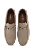 Erkek Vizon Tokalı Süet Deri Loafer | Derimod