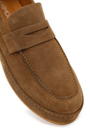 Erkek Taba Süet Deri Loafer | Derimod