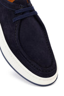 Erkek Lacivert Bağcıklı Süet Deri Casual Ayakkabı | Derimod