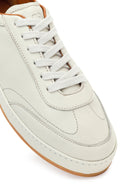 Erkek Beyaz Bağcıklı Deri Sneaker | Derimod