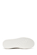 Male White Lace-Up Leather Sneaker | Derimod