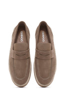 Erkek Vizon Süet Deri Loafer | Derimod