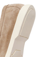 Male Beige Suede Leather Loafers | Derimod