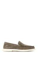 Erkek Mint Yeşili Süet Deri Loafer | Derimod