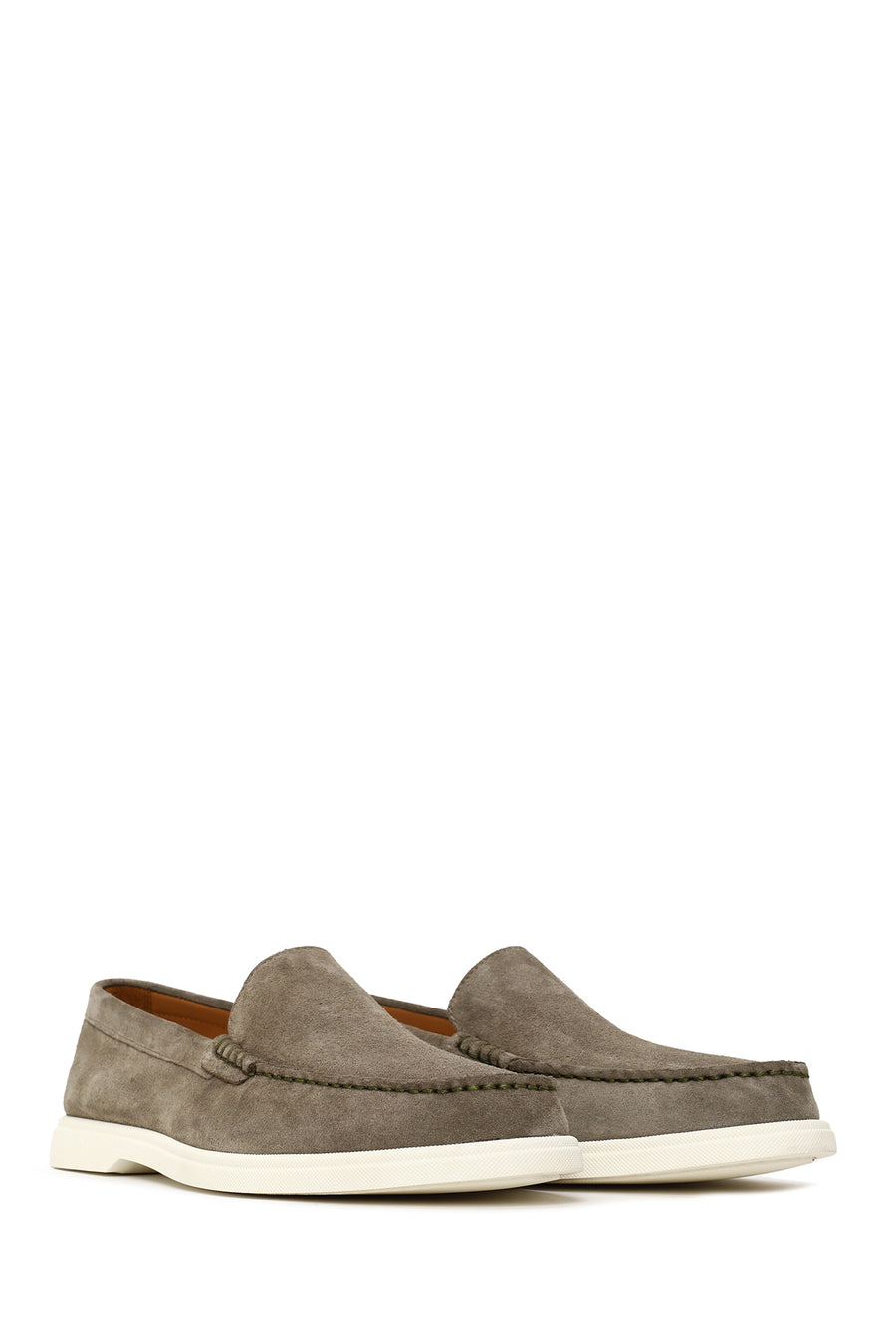 Erkek Mint Yeşili Süet Deri Loafer